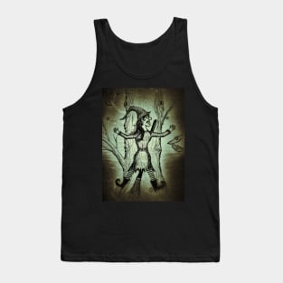 Flying witch splats into tree Tank Top